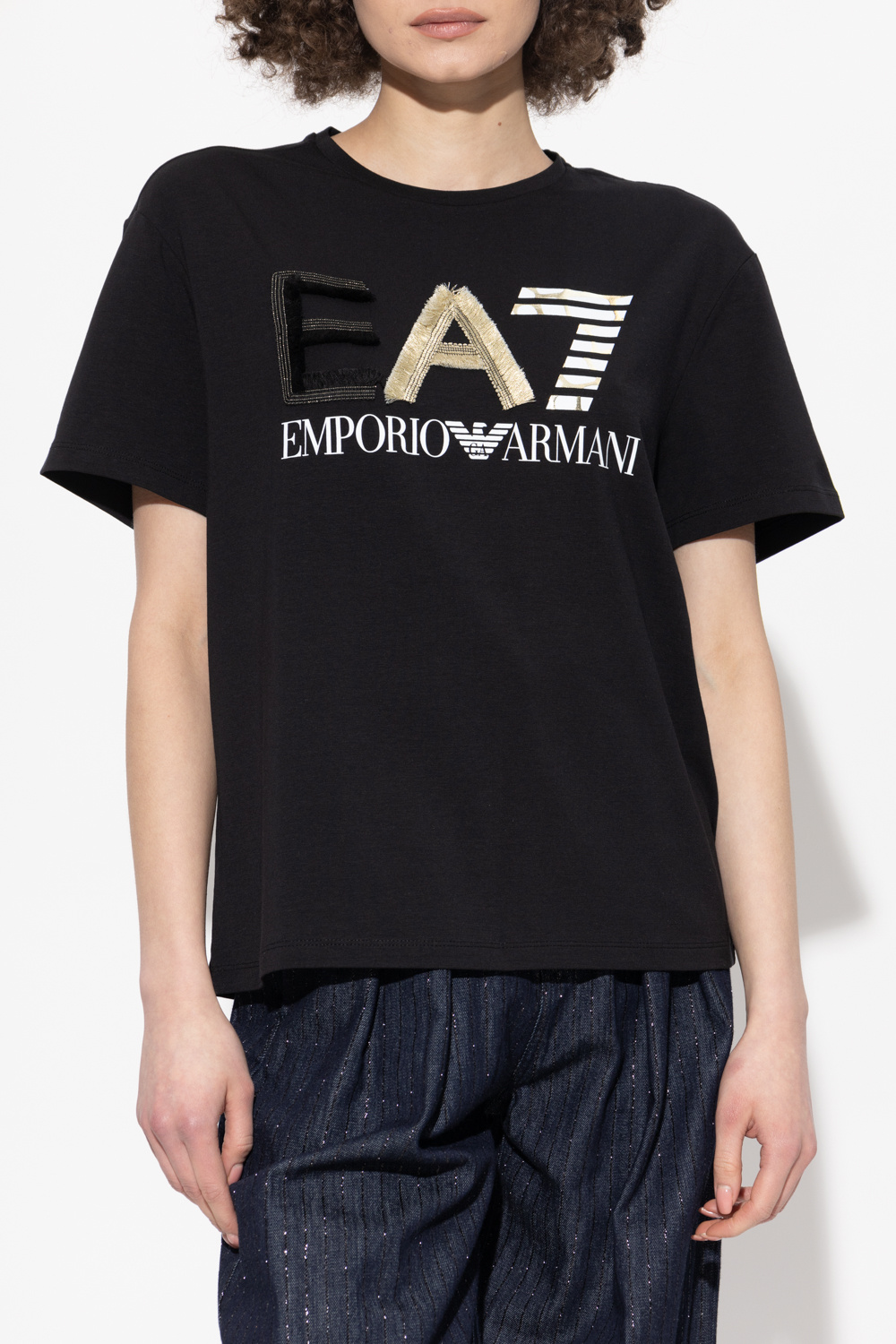 EA7 Emporio Armani T-shirt with logo | Women's Clothing | Vitkac